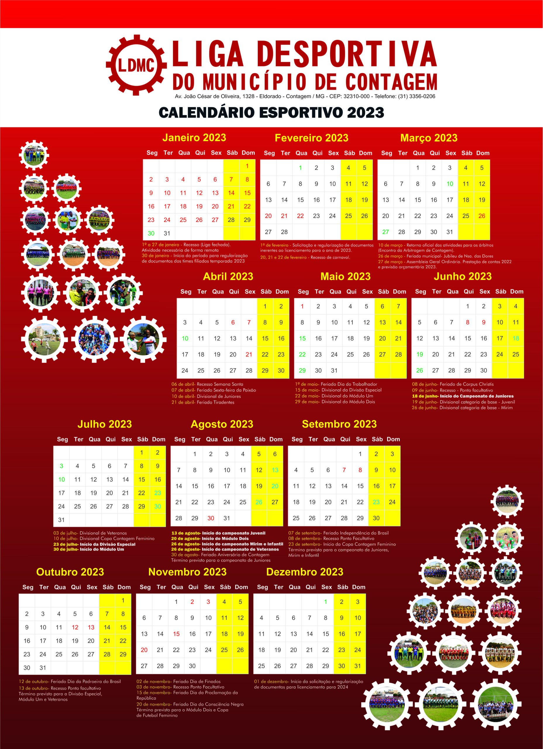 Calendário de Jogos Esportivos em Nova York 2023-2024